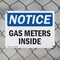 Signmission Gas Meters Inside, 10 in W x Rectangle, Plastic OS-2PACK-NS-P-710-L-15741 - alternate 8